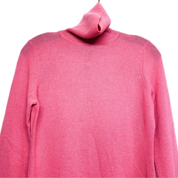 Charter Club Luxury Cashmere Salmon Turtleneck Sweater - Picture 5 of 8